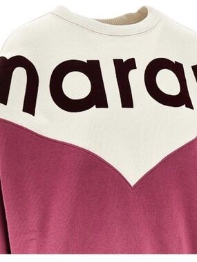 💗Isabel Marant Cream & Dusty Rose Crewneck Sweater. Worn a few times. size 34/S